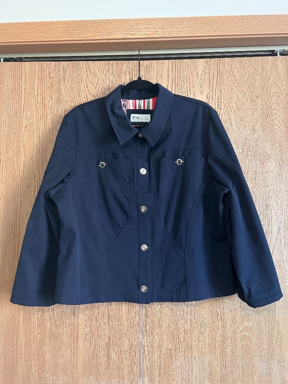 Lana Sport Navy Nautical Utility Jacket